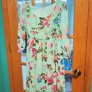 Floral maternity dress